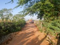 Desert sand area in Indian desert rural village pushkar